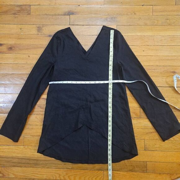 ADAY Women's Black Linen Top Size Small - Picture 9 of 9
